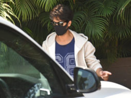 Shahid Kapoor takes a test drive of a new car at Juhu