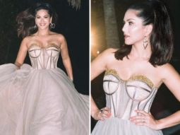 Sunny Leone makes a statement in strapless flowly gown in Kerala