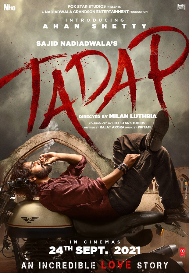 Akshay Kumar introduces 'angry young man' Ahan Shetty in the solo poster of Tadap Akshay Kumar introduces 'angry young man' Ahan Shetty in the solo poster of Tadap