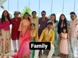 INSIDE PICTURES: Shraddha Kapoor strikes a pose with family and rumoured boyfriend Rohan Shreshta at cousin Priyanka Sharma’s haldi ceremony 