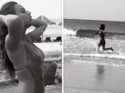 Nia Sharma running on the beach in a bikini is giving fans the Baywatch vibes;watch