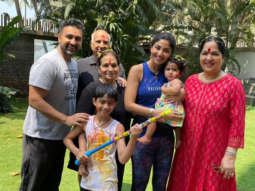 Shilpa Shetty shares family pictures from Holi celebration as baby Samisha steals the show 