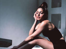 Alaya F sizzles in black halter top and cycling shorts in golden hour pictures