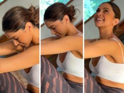 Deepika Padukone gets athleisure on point in crop top and printed leggings