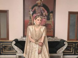 Hansika Motwani glows in golden lehenga at her brother’s wedding