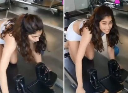 413px x 300px - Janhvi Kapoor croons Katrina Kaif's 'Sheila Ki Jawani' to motivate herself  during pilates, watch video : Bollywood News - Bollywood Hungama