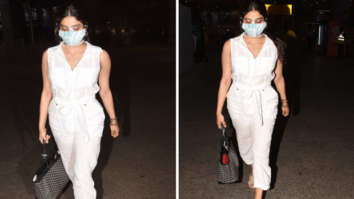 Janhvi Kapoor keeps it comfy in white jumpsuit; carries luxury Goyard handbag worth Rs. 3.2 lakhs