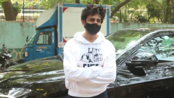 Kartik Aaryan spotted at dubbing studio in Andheri