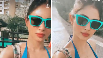 Mouni Roy sizzles in summer heat in blue bikini, watch video