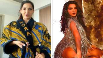 Nora Fatehi looks sexy in ‘Buss It’ challenge video, dons Rs. 69,100 custom Gucci bathrobe