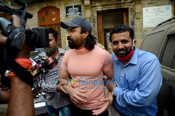 photos ajaz khan snapped on his way to court 2
