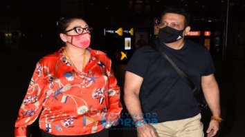 Photos: Govinda and wife Sunita Ahuja snapped at the airport