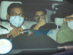 Photos: Ibrahim Ali Khan and Shweta Nanda snapped at Karan Johar’s house in Bandra