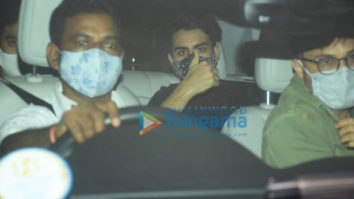 Photos: Ibrahim Ali Khan and Shweta Nanda snapped at Karan Johar’s house in Bandra