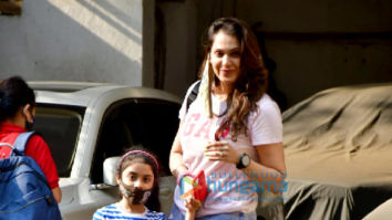 Photos: Isha Koppikar with daughter spotted in Bandra
