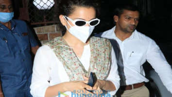 Photos: Kangana Ranaut snapped at a dubbing studio in Bandra