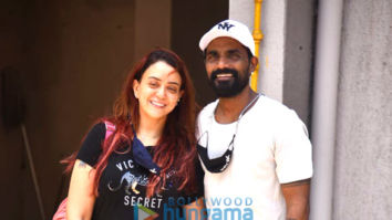 Photos: Remo Dsouza snapped with his wife Lizelle Dsouza at his office in Andheri