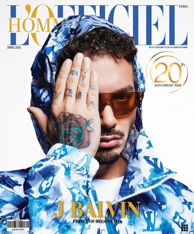 Prince of Reggaeton J Balvin makes a statement on the cover of L'Officiel India