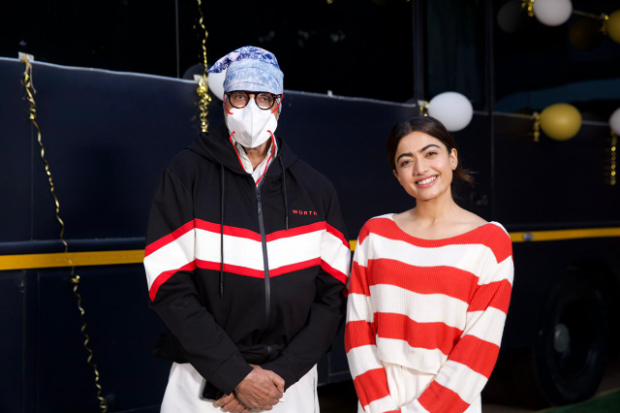 Rashmika Mandanna rings in her 25th birthday with Amitabh Bachchan and Vikas Bahl on Goodbye set 