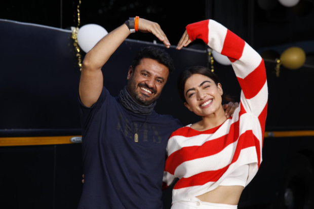 Rashmika Mandanna rings in her 25th birthday with Amitabh Bachchan and Vikas Bahl on Goodbye set 