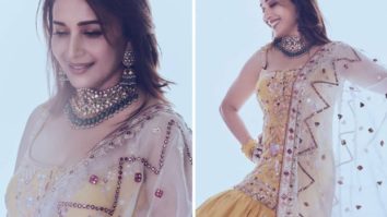 Madhuri Dixit is a ray of sunshine in embellished strappy kurta and gharara worth Rs. 65,000