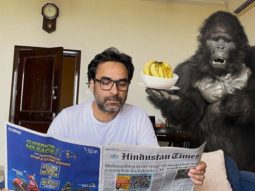 Pankaj Tripathi, Vijay Varma, Varun Sharma and Pulkit Samrat chill with their buddy Toto from Hello Charlie