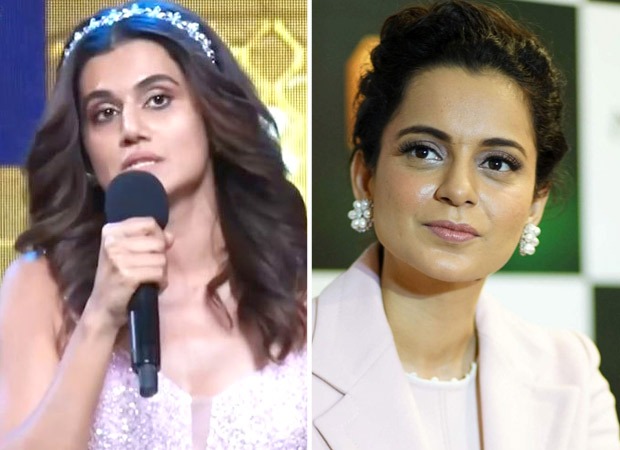 Taapsee Pannu thanks Kangana Ranaut for pushing boundaries in her acceptance speech at FilmFare Awards
