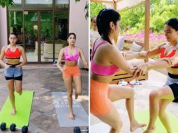 Young Bollywood stars Sara Ali Khan and Janhvi Kapoor turn workout buddies; watch video
