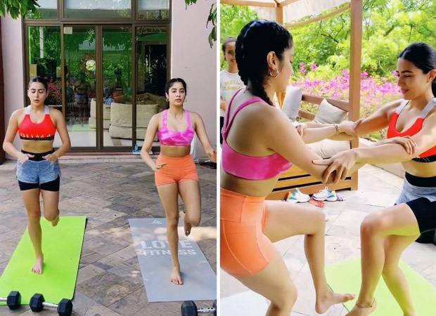 Young Bollywood stars Sara Ali Khan and Janhvi Kapoor turn work out buddies; watch video