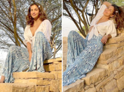 Aisha Sharma sets summer vibe in white crop top and flared pants