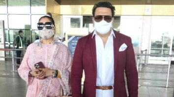 Govinda with wife spotted at Airport