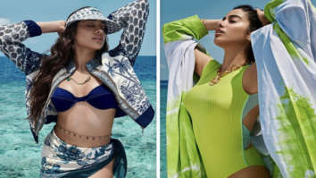 Janhvi Kapoor sizzles in Maldives summer in colour block swimsuit and bikini for Travel and Leisure cover shoot