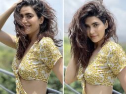 Karishma Tanna’s crop top and printed thigh-high slit skirt is a dreamy affordable summer outfit