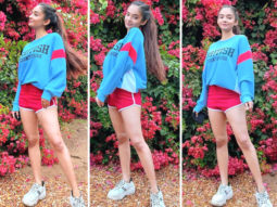 Khatron Ke Khiladi 11 star Anushka Sen pairs blue jumper with red shorts for sunny day in Cape Town