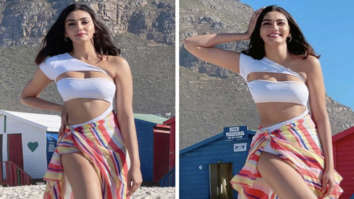 Khatron Ke Khiladi 11 star Sana Makbul sizzles in white monokini on the beach in Cape Town