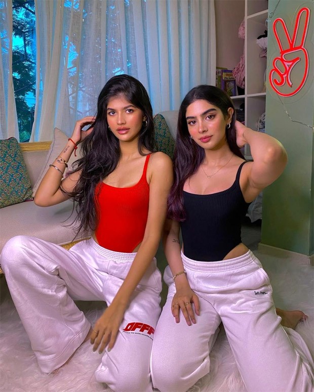 Khushi Kapoor and Anjini Dhawan keep it chic and comfy twinning in bodysuits and sweatpants