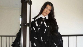 Kourtney Kardashian says ‘leg day’ while donning Valentino shirt dress and Prada combat boots worth Rs. 1 lakh