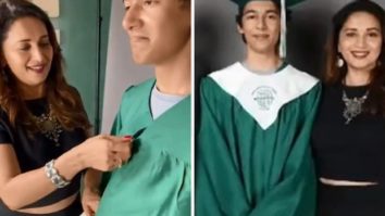 Madhuri Dixit posts family picture as son Arin graduates from high school, says ‘proud moment for Ram and I’