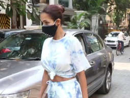 Malaika Arora spotted at a dental clinic in Bandra