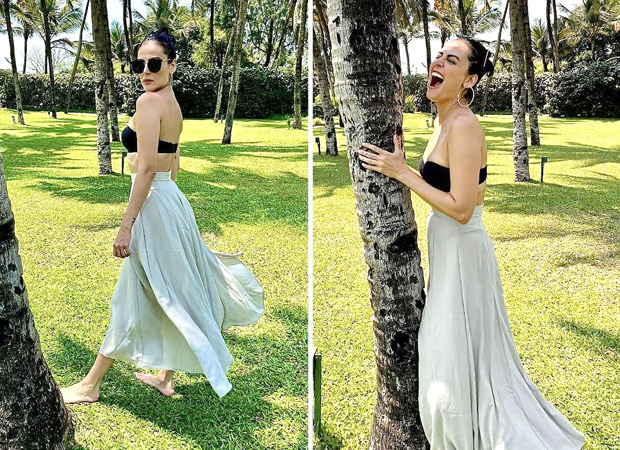 Mandana Karimi raises the summer heat in strapless bra and high-waist skirt Mandana Karimi raises the summer heat in strapless bra and high-waist skirt