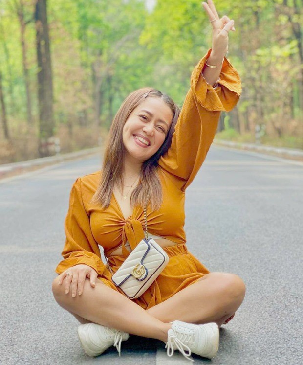 Neha Kakkar dons monotone coords; carries Gucci sling bag worth around