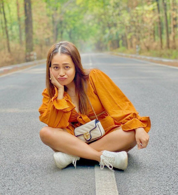 Neha Kakkar dons monotone coords; carries Gucci sling bag worth around