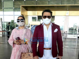 Photos: Govinda and wife Sunita Ahuja snapped at the airport
