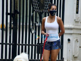 Photos: Malaika Arora spotted with her pet