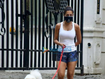 Photos: Malaika Arora spotted with her pet