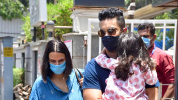 Photos: Neha Dhupia and Angad Bedi snapped at Surya Hospital in Santacruz
