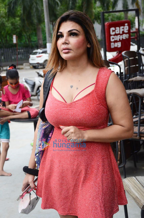 photos rakhi sawant snapped at a coffee shop 1