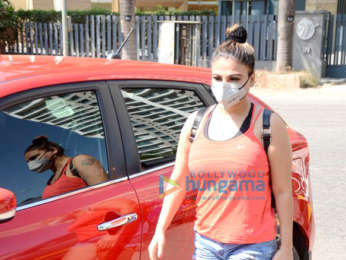 Photos: Rakhi Sawant snapped at a coffee shop in Andheri