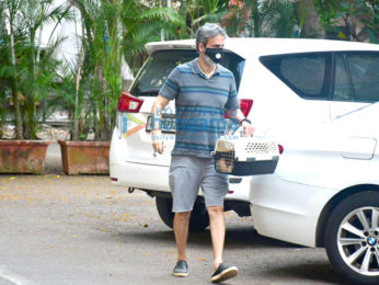 Photos: Raveena Tandon and husband spotted in Bandra