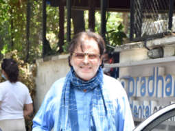 Photos: Sanjay Khan snapped at a clinic in Juhu